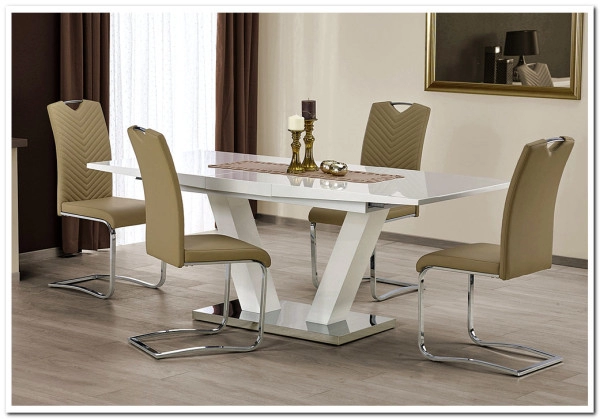 Стол обеденный Halmar VISION, раскладной (белый)