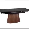 Стол обеденный Signal MONACO 160 (черный/орех)
