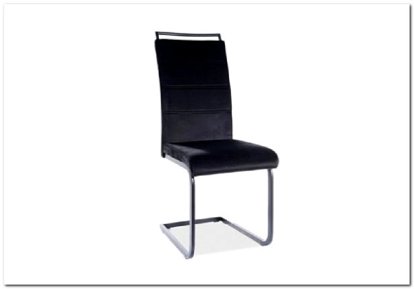 Стул кухонный Signal H441 Velvet Tap. 117 (черный/черный мат) 