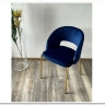Стул AGNES BLUVEL-86 NAVY BLUE, золотой каркас