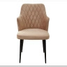 Стул HERMAN БЕЖЕВЫЙ 5 велюр / черный каркас