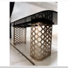 Стол CHIAVARI 220 KL-188 Контрастный мрамор матовый, итальянская керамика / Шампань, DISAUR
