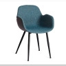 Стул VALENTINO (mod. PC45-2) Turquoise (бирюзовый)/Grey (серый)/чёрный