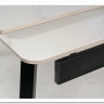 Стол обеденный Signal JOHN 120 раскладной (белый/черный)