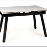 Стол обеденный Signal JOHN 120 раскладной (белый/черный)