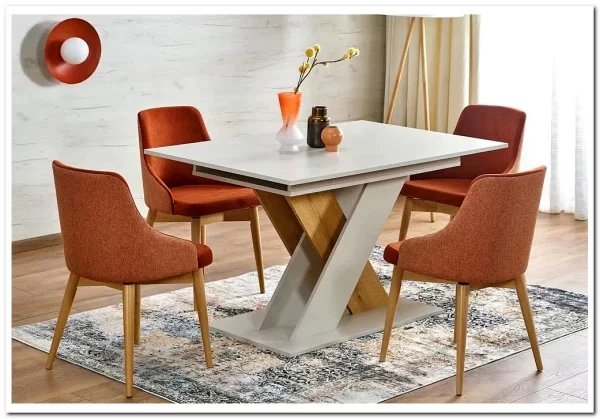 Стол обеденный Halmar XARELTO 130 (кашемир/дуб кремона)