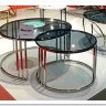 Комплект Halmar MERCURY, 2 стола журнальных (дымчатый)