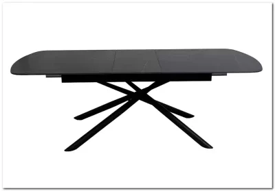 Стол обеденный Signal VECTOR Ceramic 160 (черный/черный)