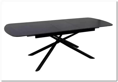Стол обеденный Signal VECTOR Ceramic 180 (черный/черный) 