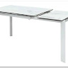 Стол CORNER 120 MATTE STATUARIO Белый мрамор матовый керамика, стекло/ белый каркас