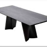 Стол YOAKIM 180 цвет 1704 Темно-серый мрамор, керамика / Темно-серый каркас, DISAUR