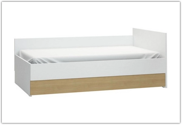 Диван-кровать с поднимаемым стеллажом 90X200 4You by VOX белый/дуб