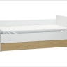 Диван-кровать с поднимаемым стеллажом 90X200 4You by VOX белый/дуб
