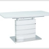 Стол обеденный Signal LEONARDO 140 раскладной (белый лак)
