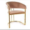 Стул кухонный Signal Tulipe Velvet Bluvel 28 (бежевый/золотой)