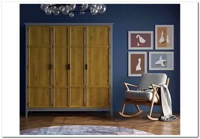 Шкаф для одежды Квадро-С 40 из массива сосны