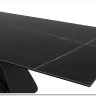 Стол обеденный Signal DIUNA CERAMIC раскладной (черный мат)