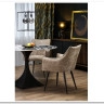 Стол обеденный Halmar MANUEL 120 (черный мрамор/черный)