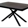 Стол RIVOLI 140 MATT BLACK MARBLE SOLID CERAMIC / BLACK