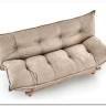 Диван HALMAR PILLOW раскладной, бежевый/дуб