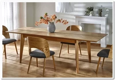 Стол обеденный Halmar EDMONDO 160 раскладной (дуб)