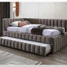 Кровать SIGNAL ALFIE Velvet Bluvel 40 темно-бежевый, 120/200