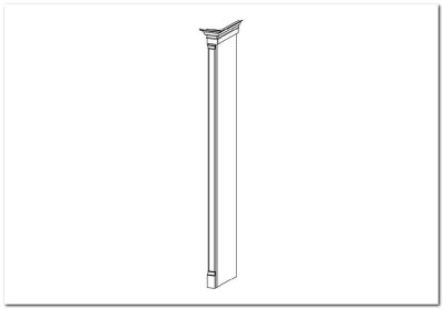 Боковина со стойкой ME-bok konczacy ze slupkiem Merano Taranko