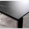 Стол обеденный Signal METROPOL CERAMIC раздвижной (эффект черного мрамора/черный мат)