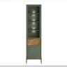 Витрина Siena REG1W1D1S дымчатый зеленый/дуб вотан BRW
