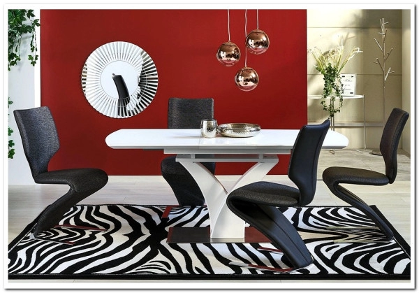 Стол обеденный Halmar PALERMO, раскладной белый матовый