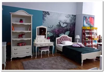 Кровать Авиньон с каретной стяжкой (90х200) из массива бука