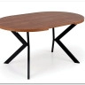 Стол обеденный Halmar PERONI раскладной (орех/черный)