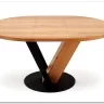Стол обеденный Halmar FANIS OKRAGLY 120 (натуральный/черный)