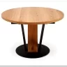 Стол обеденный Halmar FANIS OKRAGLY 120 (натуральный/черный)