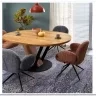 Стол обеденный Halmar FANIS OKRAGLY 120 (натуральный/черный)