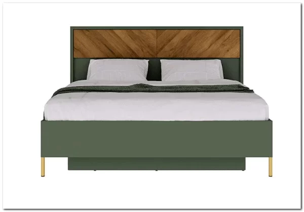 Кровать с подъемным механизмом Siena  LOZ160х200 дымчатый зеленый/дуб вотан BRW Кровать с подъемным механизмом Siena  LOZ160х200 дымчатый зеленый/дуб вотан BRW