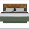 Кровать с подъемным механизмом Siena  LOZ160х200 дымчатый зеленый/дуб вотан BRW