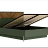 Кровать с подъемным механизмом Siena  LOZ160х200 дымчатый зеленый/дуб вотан BRW