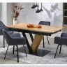 Стол обеденный Halmar FANIS 160 (натуральный/черный)