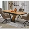 Стол обеденный Halmar FANIS 160 (натуральный/черный)