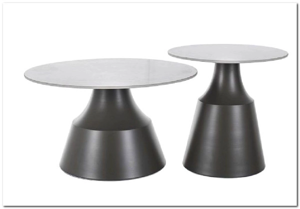 Комплект Signal ITAKA, 2 стола журнальных (белый/серый)