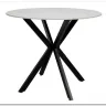 Стол обеденный Signal TALIA (эффект белого мрамора/черный)