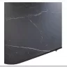 Стол BLANCO 160 MATT BLACK MARBLE SOLID CERAMIC / Орех, DISAUR