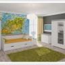 Комод Бейли с 2 дверками и 6 ящиками (массив) 