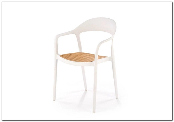 Стул кухонный Halmar K530 (белый/натуральный)