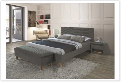 Кровать AZURRO Velvet 160/200 Signal
