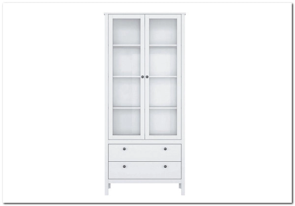 Витрина Ева (Хельга) REG2W2S белый BRW