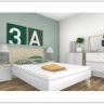 Кровать 2-х спальная 140/160/180*200 с плоской спинкой SPOT VOX