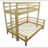 Двухъярусная кровать Орлёнок c нижним спальным местом 120/140 из сосны 