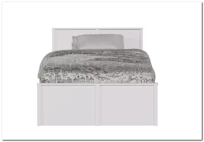 Кровать Ева (Хельга) LOZ120x200 белый BRW